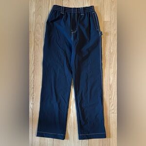 Urban Outfitters Women’s Painters Pants Black w/White Stitching, Size Small